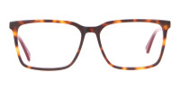 TED BAKER TB8209 ROWE Rectangular Glasses Red & Tortoise-1