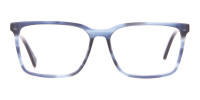 TED BAKER TB8209 ROWE Rectangular Glasses Blue & Black -1