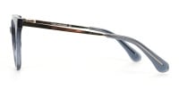 Crystal Grey Round Cat-Eye Glasses-1