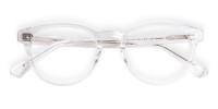 crystal clear and transparent full-rim round glasses frames-1