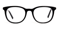 black acetate round wayfarer full rim glasses frames-1
