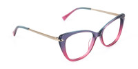 Dusty Purple & Magenta Eyeglasses Cat-Eye-1