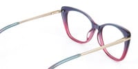 Dusty Purple & Magenta Eyeglasses Cat-Eye-1