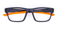 Orange and Black Rectangular Rim Cycling Glasses-1