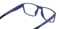 Matte Blue Rectangular Glasses For Golf-1