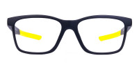 Black and Bright Yellow Cycling Glasses For Women In Rectangular Shape-1