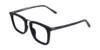 Wooden Texture Black Square Glasses-1
