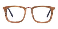 Elm Brown Full Rim Wooden Glasses-1