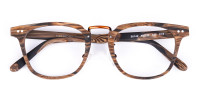 Walnut Brown Full Rim Wooden Glasses-1