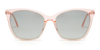 Pink Frame Cat Eye Sunglasses-1