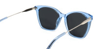 Light Blue Cat Eye Sunglasses-1