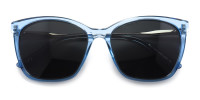 Light Blue Cat Eye Sunglasses-1