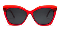 Red Frame Sunglasses-1