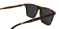 Square Frame Tortoiseshell Sunglasses-1