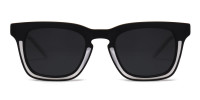 black and white frame sunglasses-1