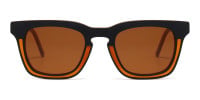 black and brown sunglasses-1