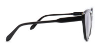 black oversized cat eye sunglasses-1