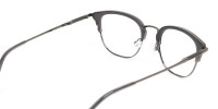 Wayfarer & Browline Gunmetal Silver Grey Translucent glasses - 1