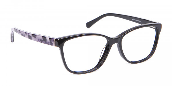 Retro-Inspired Nerd Geek Glasses in Marble - 1