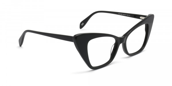 women's black cat eye glasses-1