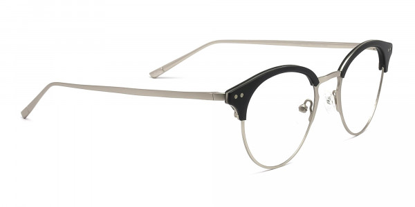 Round Horn Rimmed Glasses-1