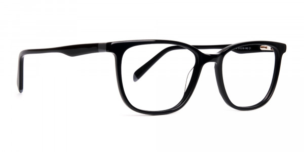 New shiny and glossy Black Wayfarer and Rectangular Glasses Frames-1