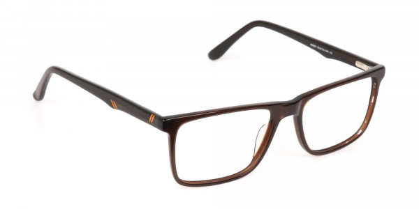 Designer Dark Mocha Brown Eyeglasses For Unisex-1