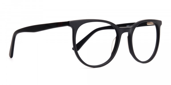 Designer-matte-Black-Full-Rim-Round-Glasses-Frames-1