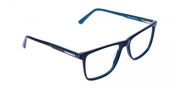 Black Designer Rectangular Glasses Frames-1