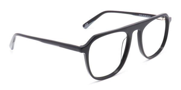 black aviator glasses-1