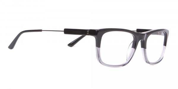 Calvin Klein CK19707 Two-Tone Rectangular Glasses In Black-1