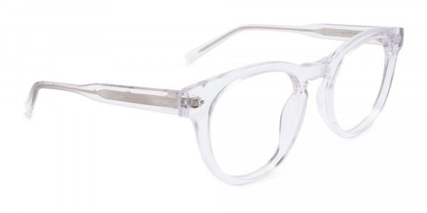 clear frame round full rim glasses-1