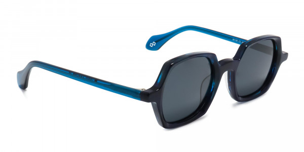 mid night blue geometric sunglasses-1