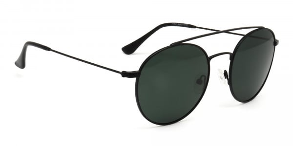 Green Round Sunglasses-1