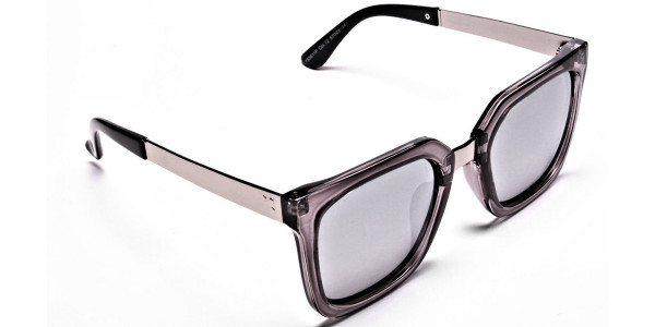 White Retro Sunglasses -2