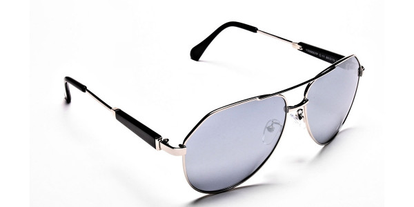 Silver & Grey Mens Sunglasses -2