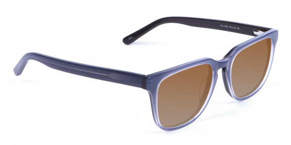 Boxy Sunglasses in Silver Grey  - 3