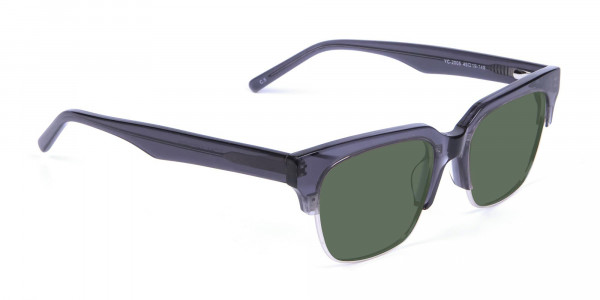 Silver Grey Frame Sunglasses - 3