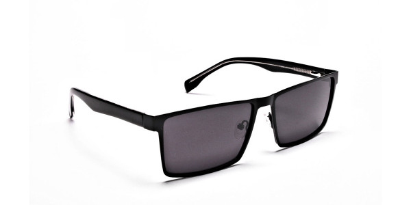 Black Wayfarer Sunglasses for Men and Women - 2