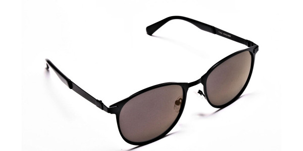 Dark Black Purple Sunglasses-2
