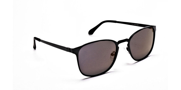 Purple and Brown Round Sunglasses - 2