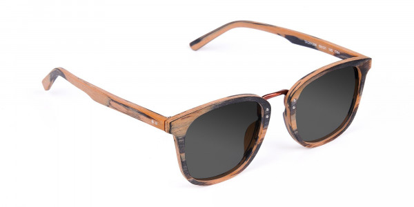 Wooden Frame Sunglasses-1