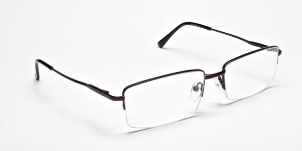 Rectangular Glasses in Brown, Eyeglasses