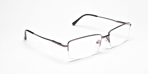 Gunmetal Rectangular Glasses -1