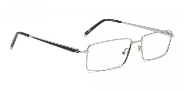 rectangular eyeglasses metal frames-1