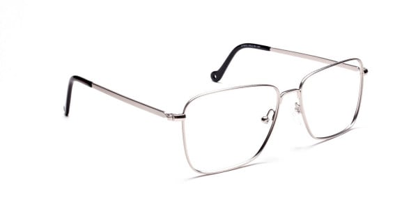Silver Rectangular Glasses, Eyeglasses