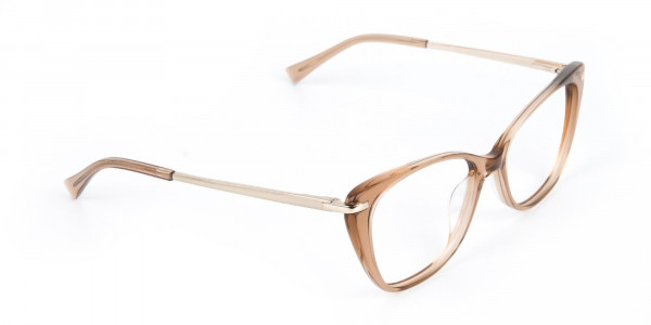 Brown Crystal Eyeglasses Wayfarer & Cat-eye-1