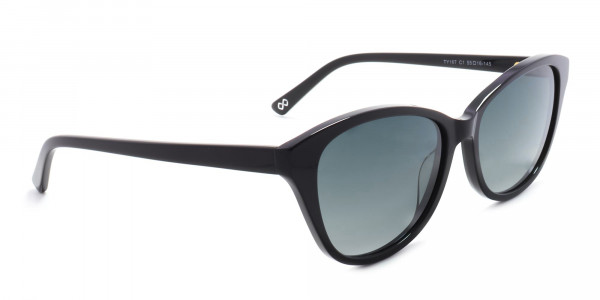 womens black cat eye sunglasses-1