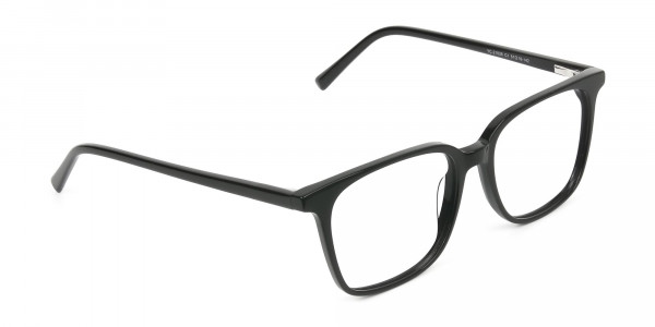 Wayfarer and Square Glasses in Black - 1