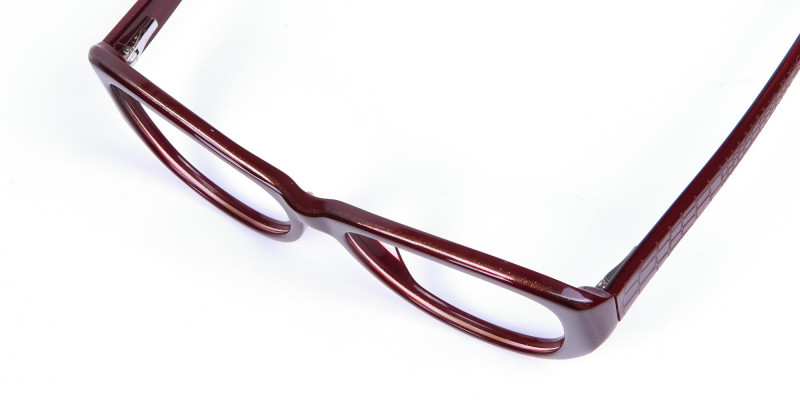 Burgundy Red Glasses